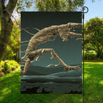 Running Mummy Print Garden Flag