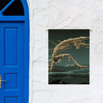 Running Mummy Print Garden Flag