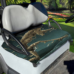 Running Mummy Print Golf Cart Seat Cover