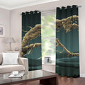 Running Mummy Print Grommet Curtains