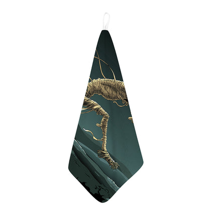 Running Mummy Print Hand Towel