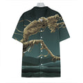 Running Mummy Print Hawaiian Shirt