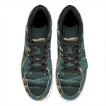 Running Mummy Print High Top Leather Sneakers