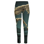 Running Mummy Print High-Waisted Pocket Leggings