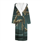 Running Mummy Print Hooded Bathrobe