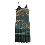 Running Mummy Print Jersey Midi Cami Dress