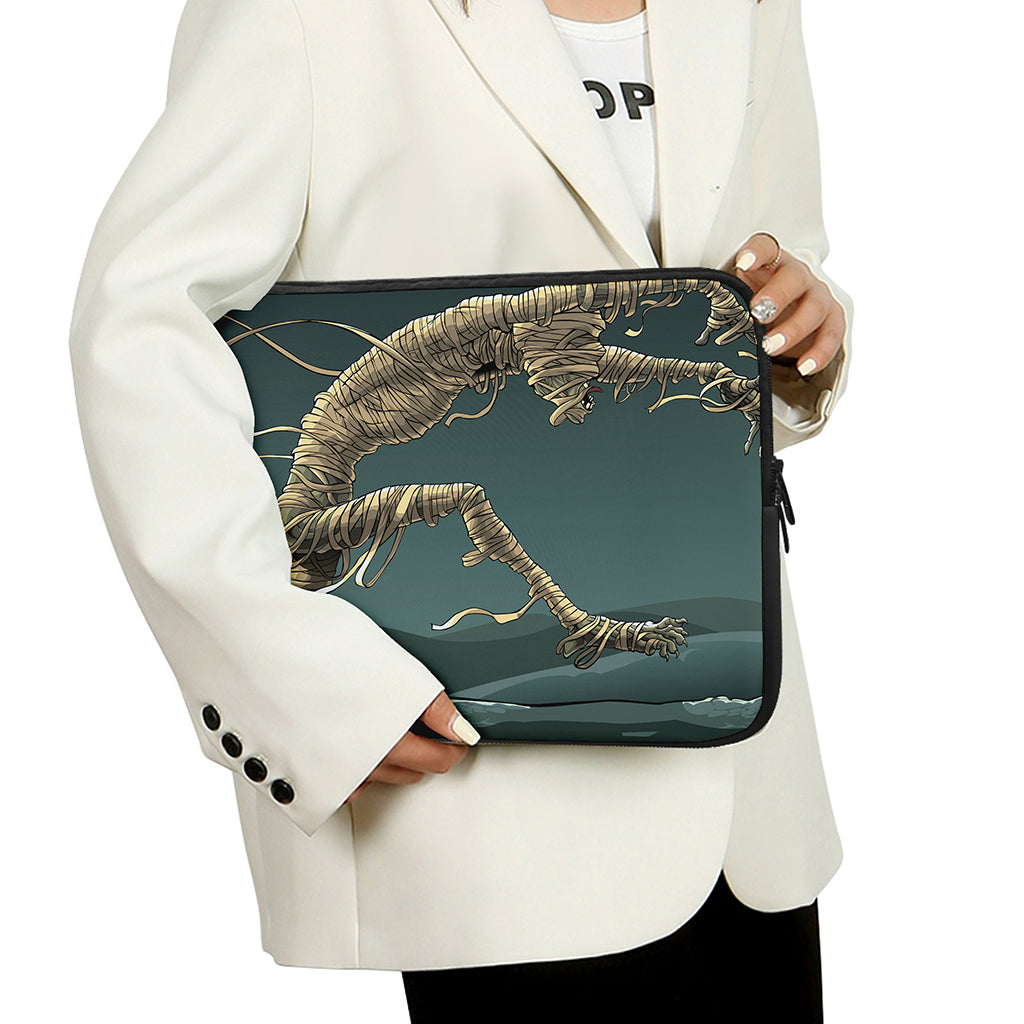 Running Mummy Print Laptop Sleeve