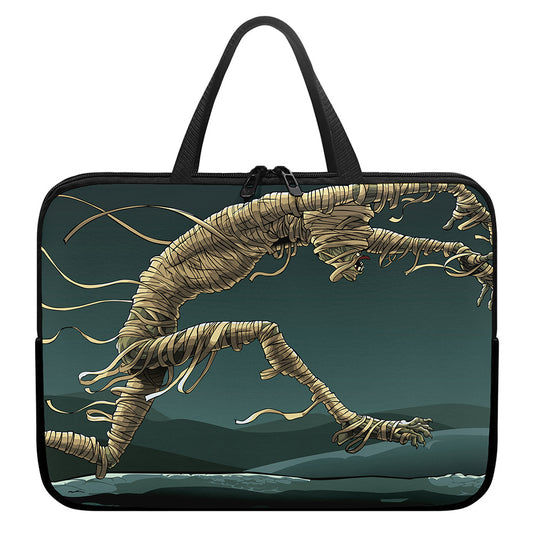 Running Mummy Print Laptop Sleeve With Handle