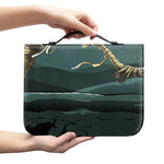 Running Mummy Print Leather Bible Cover