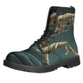 Running Mummy Print Lace-Up Boots