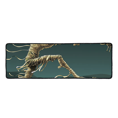 Running Mummy Print Long Kitchen Mat
