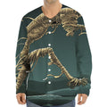Running Mummy Print Long Sleeve Baseball Jersey