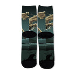Running Mummy Print Long Socks