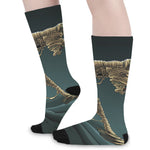 Running Mummy Print Long Socks