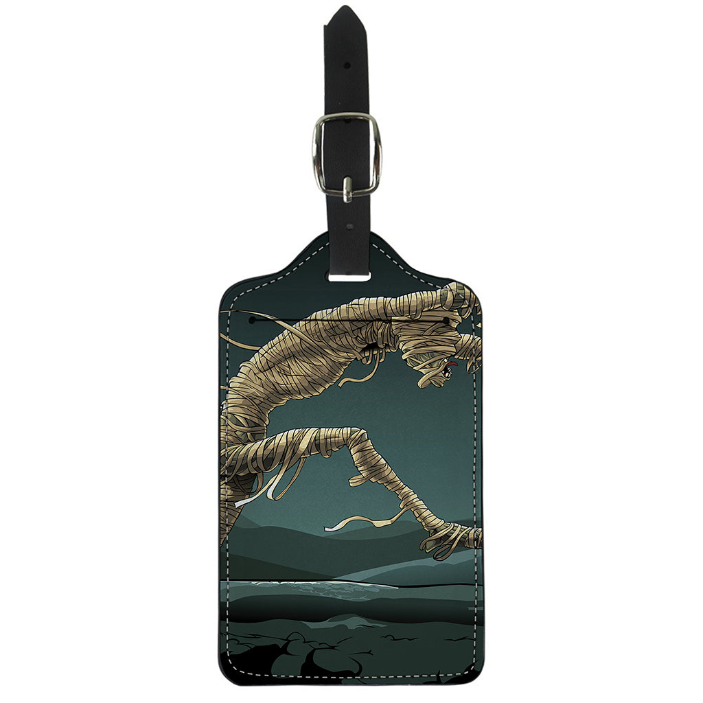 Running Mummy Print Luggage Tag