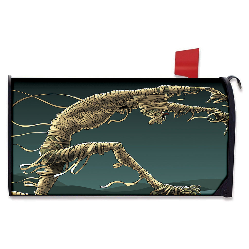 Running Mummy Print Mailbox Cover