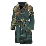Running Mummy Print Men's Bathrobe