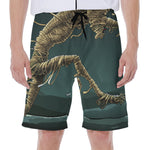 Running Mummy Print Men's Beach Shorts