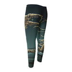 Running Mummy Print Men's Compression Pants