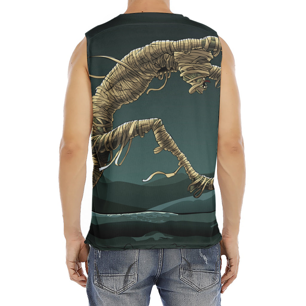 Running Mummy Print Men's Fitness Tank Top