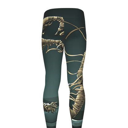 Running Mummy Print Men's leggings