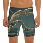 Running Mummy Print Men's Long Boxer Briefs