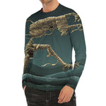 Running Mummy Print Men's Long Sleeve Rash Guard