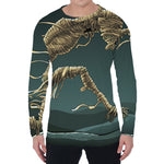 Running Mummy Print Men's Long Sleeve T-Shirt