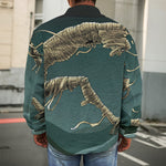 Running Mummy Print Men's Shirt Jacket