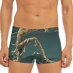 Running Mummy Print Men's Short Boxer Briefs