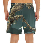 Running Mummy Print Men's Split Running Shorts