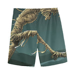 Running Mummy Print Men's Sports Shorts