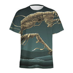 Running Mummy Print Men's Sports T-Shirt