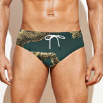 Running Mummy Print Men's Swim Briefs