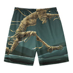 Running Mummy Print Men's Swim Trunks