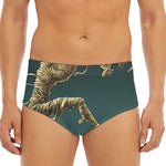 Running Mummy Print Men's Triangle Swim Briefs