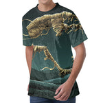 Running Mummy Print Men's Velvet T-Shirt