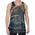Running Mummy Print Men's Velvet Tank Top
