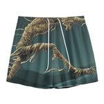 Running Mummy Print Mesh Shorts