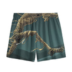 Running Mummy Print Mesh Shorts