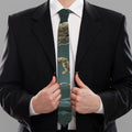 Running Mummy Print Necktie