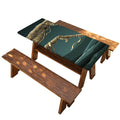 Running Mummy Print Picnic Table Cover