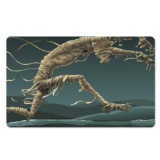 Running Mummy Print Polyester Doormat
