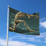 Running Mummy Print Polyester Flag