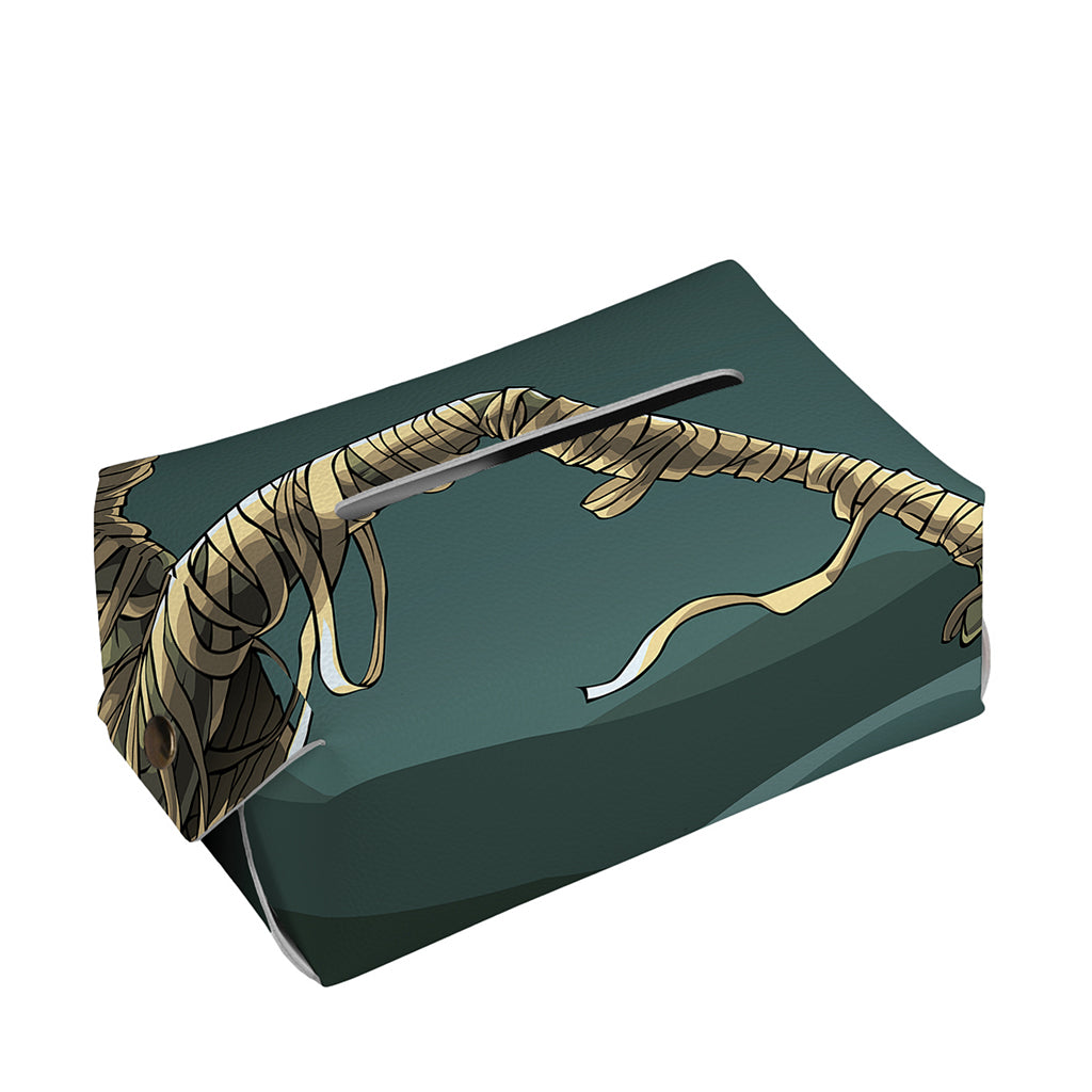Running Mummy Print Rectangle Tissue Box Cover