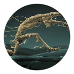 Running Mummy Print Round Blanket