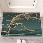 Running Mummy Print Rubber Doormat