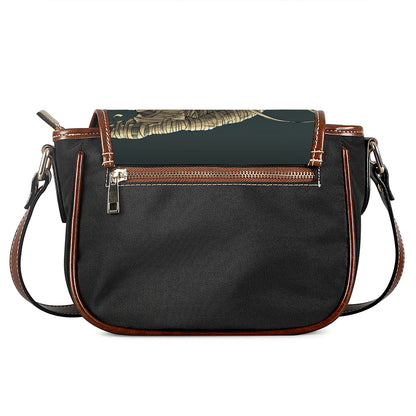 Running Mummy Print Saddle Bag