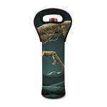 Running Mummy Print Single Neoprene Wine Tote