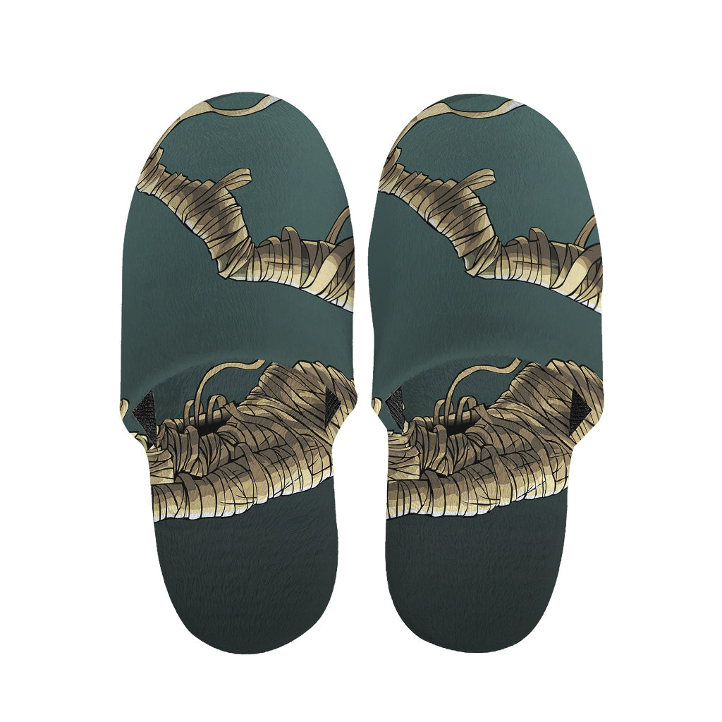Running Mummy Print Slippers